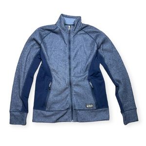 - EMS Women's Destination Hybrid Full-Zip Sweater Jacket Size Small S Blue